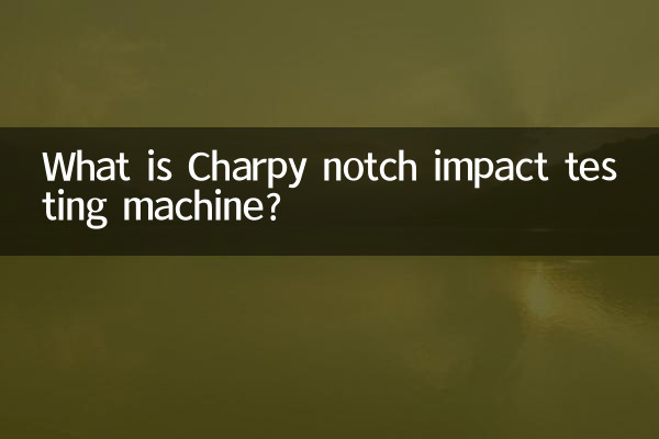 Che cos'è la macchina per prove di impatto Charpy Notch?