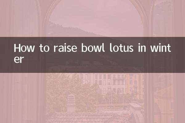 How to raise bowl lotus in winter