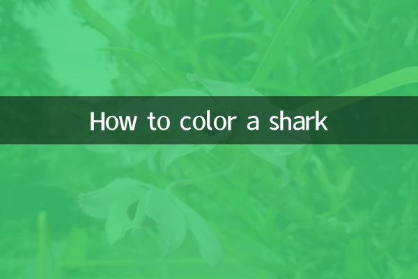 How to color a shark