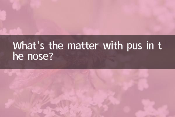 নাকে পুঁজ হলে কি ব্যাপার?