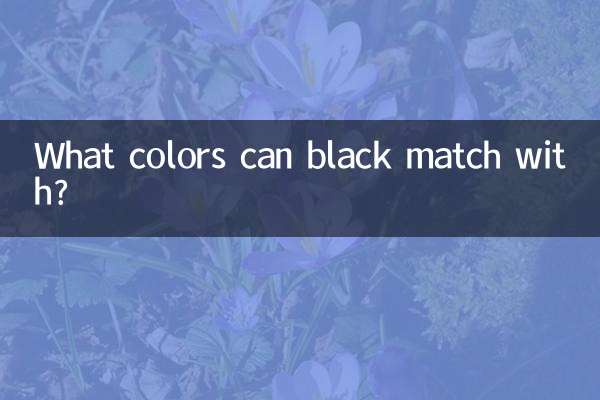 ¿Con qué colores puede combinar el negro?