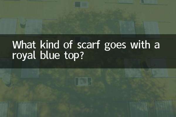 কি ধরনের স্কার্ফ একটি রাজকীয় নীল শীর্ষ সঙ্গে যায়?