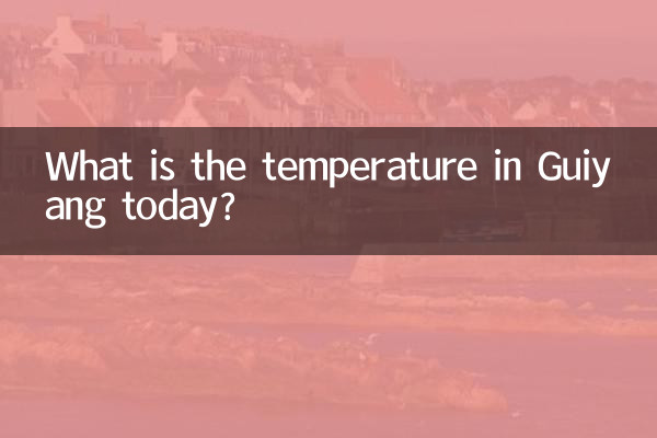 गुईयांग में आज तापमान क्या है?