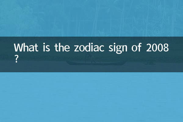 What is the zodiac sign of 2008?