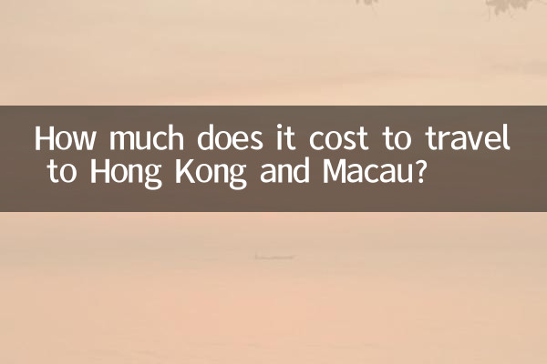 去港澳旅遊多少錢