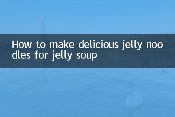 Cómo hacer deliciosos fideos de gelatina para sopa de gelatina