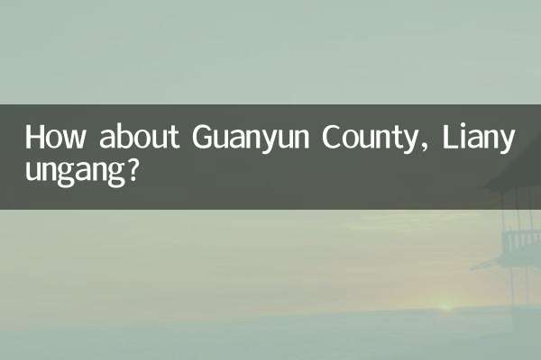 How about Guanyun County, Lianyungang?