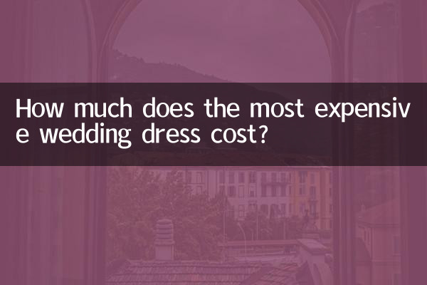 How much does the most expensive wedding dress cost?