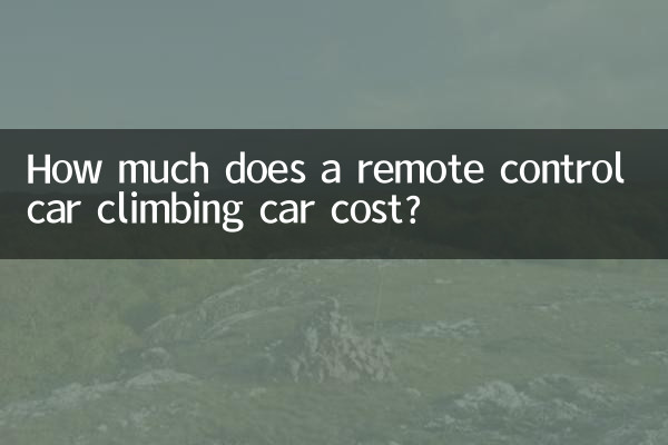 Combien coûte une voiture d'escalade télécommandée ?