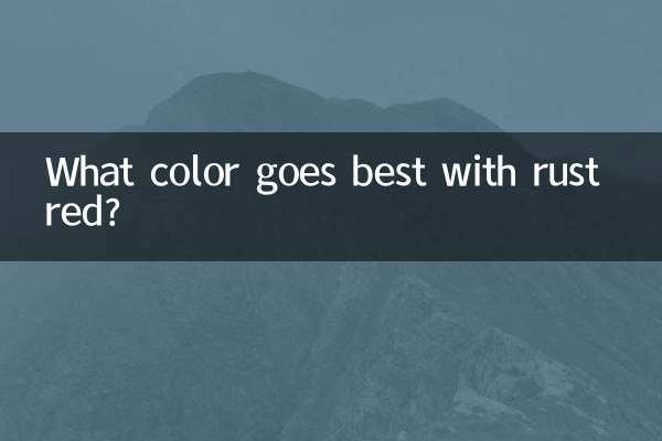 Qual cor combina melhor com o vermelho ferrugem?