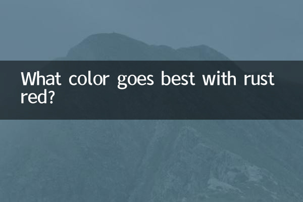 Qual cor combina melhor com o vermelho ferrugem?