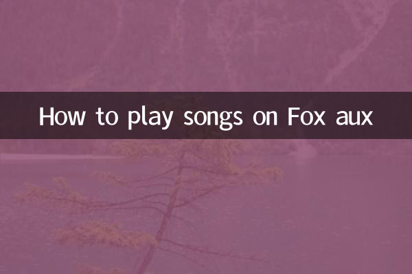 نحوه پخش آهنگ در Fox aux