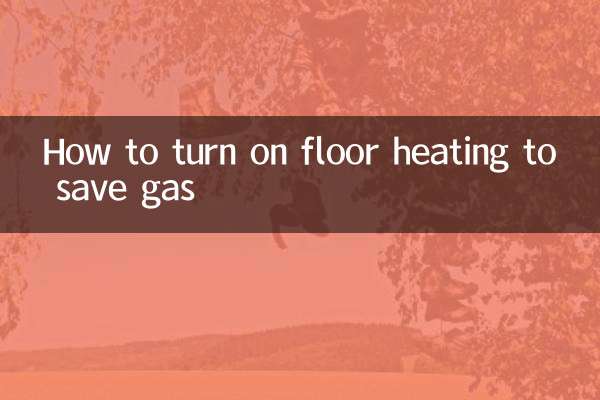 Como ligar o aquecimento do piso para economizar gás