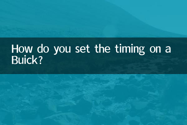 How do you set the timing on a Buick?