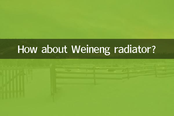 Weineng রেডিয়েটার সম্পর্কে কিভাবে?