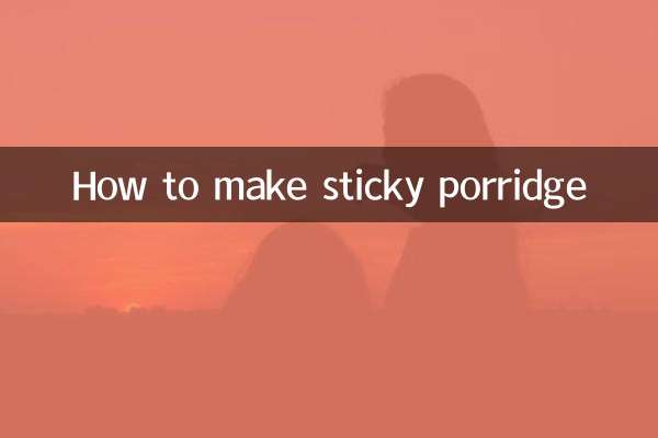 Wie man klebrigen Brei macht