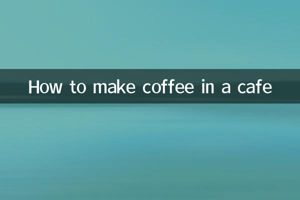 Wie man in einem Café Kaffee kocht