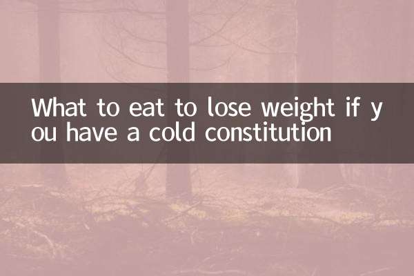 Was man essen sollte, um abzunehmen, wenn man eine Erkältungskonstitution hat