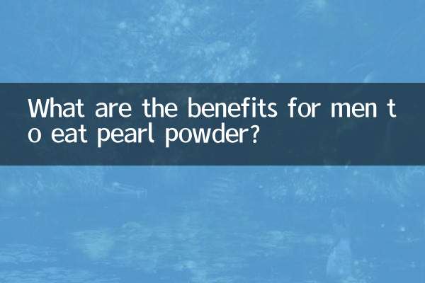 Quali sono i benefici per gli uomini nel mangiare polvere di perla?