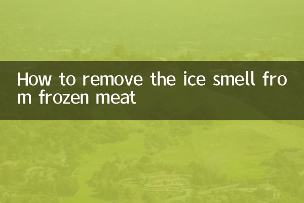Como tirar o cheiro de gelo da carne congelada