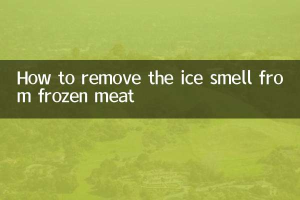 Come rimuovere l'odore di ghiaccio dalla carne congelata