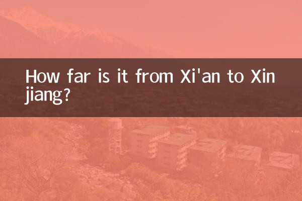 Qual a distância entre Xiam e Xinjiang?