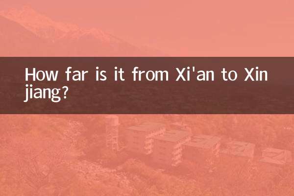 Quelle distance y a-t-il entre Xi'an et Xinjiang ?