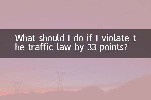 যদি আমি 33 পয়েন্ট দ্বারা ট্রাফিক আইন লঙ্ঘন করি তবে আমার কী করা উচিত?