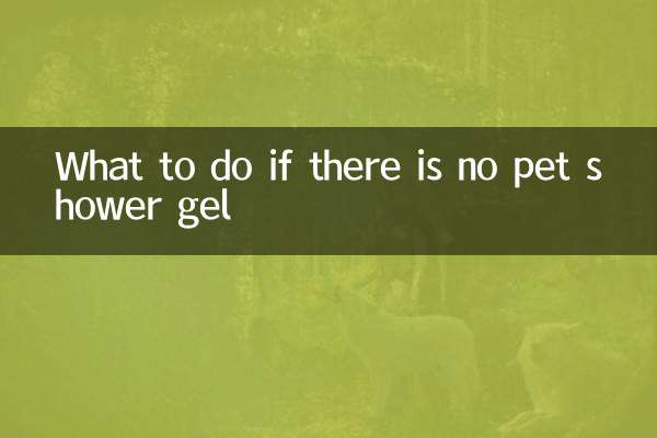 Что делать, если нет геля для душа для домашних животных