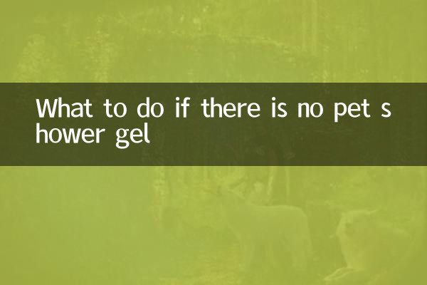 Что делать, если нет геля для душа для домашних животных