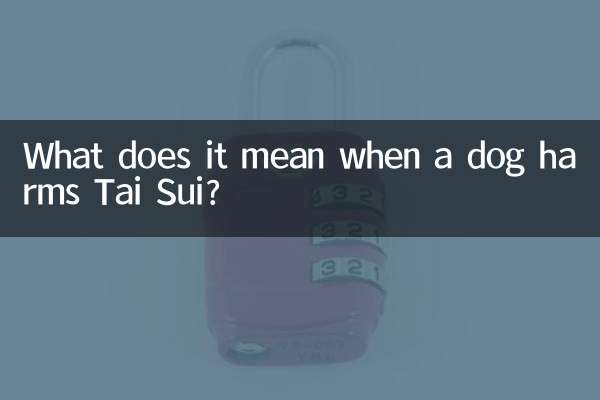 Was bedeutet es, wenn ein Hund Tai Sui Schaden zufügt?