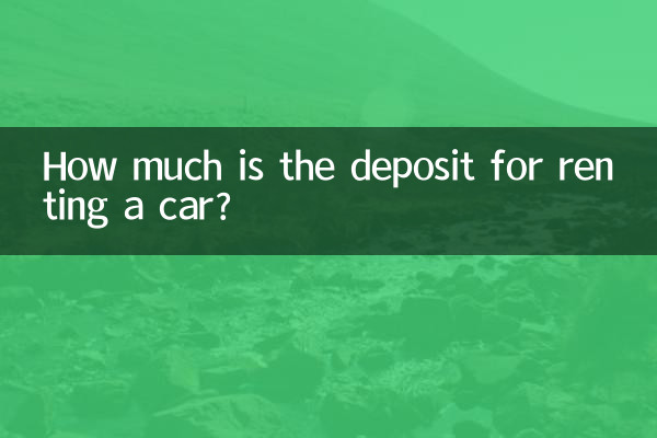 Quel est le montant de la caution pour la location d'une voiture ?