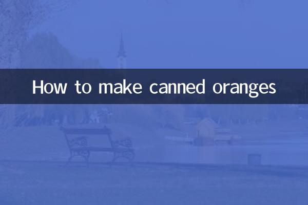 How to make canned oranges