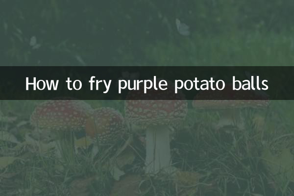 Como fritar bolas de batata roxa
