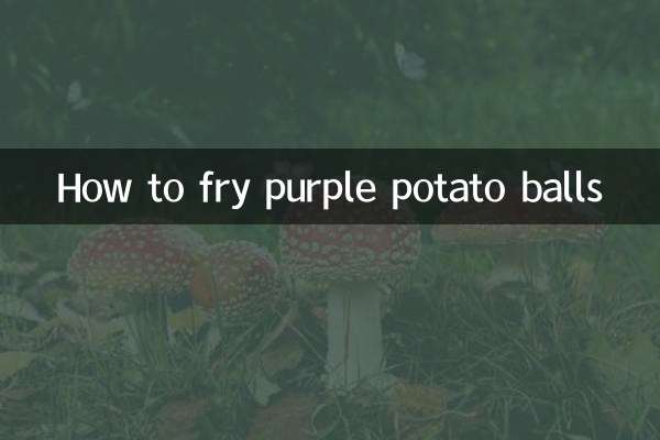 How to fry purple potato balls