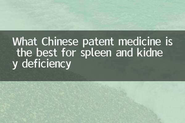 Welche chinesische Patentmedizin ist das Beste für Milz- und Nierenmangel