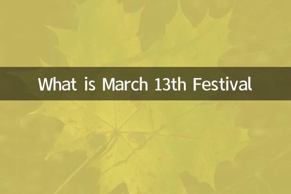 Che cos'è il 13 marzo Festival