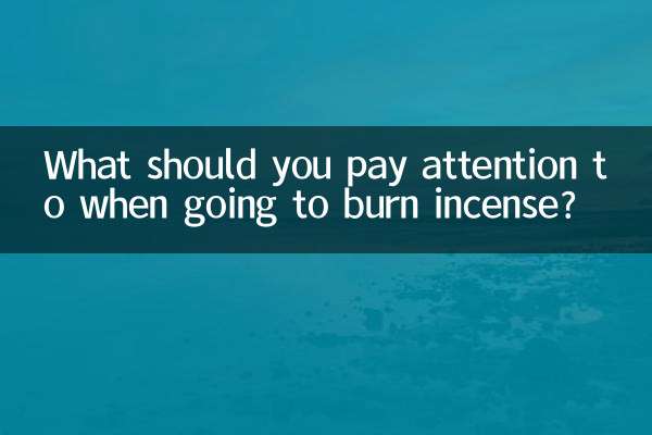 A cosa dovresti prestare attenzione quando bruci l’incenso?