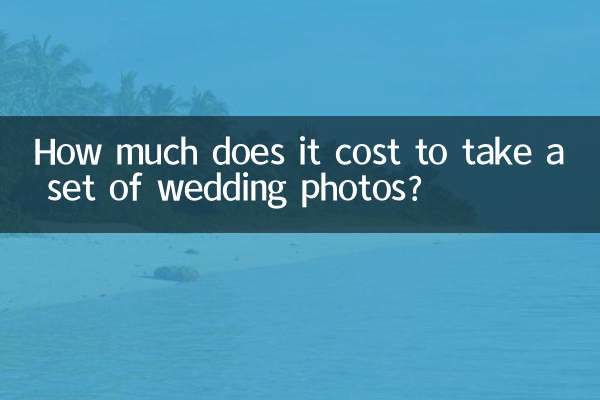 How much does it cost to take a set of wedding photos?