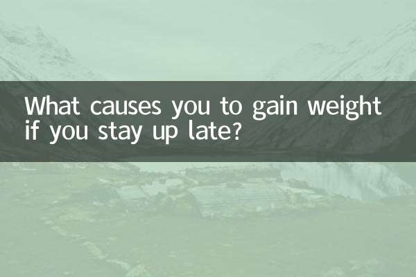What causes you to gain weight if you stay up late?