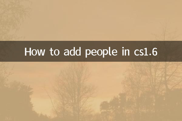 Come aggiungere persone in CS1.6