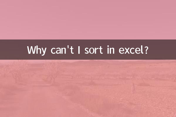 Perché non riesco a ordinare in Excel?