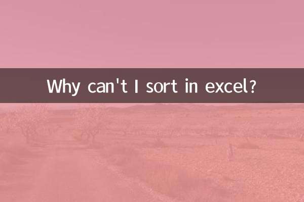 Excelで並べ替えができないのはなぜですか?