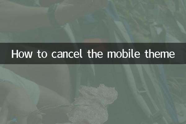 Como cancelar o tema móvel