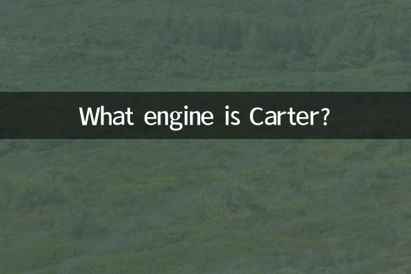 Che motore è Carter?