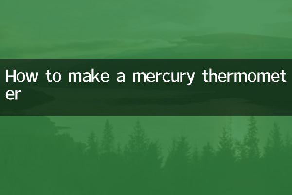Como fazer um termômetro de mercúrio
