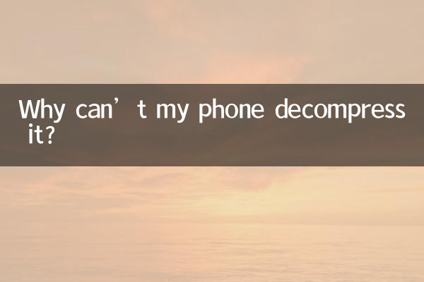 Warum kann mein Telefon es nicht dekomprimieren?