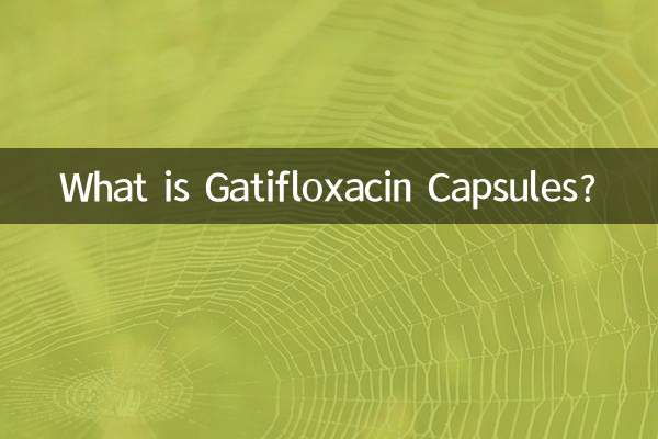 What is Gatifloxacin Capsules?