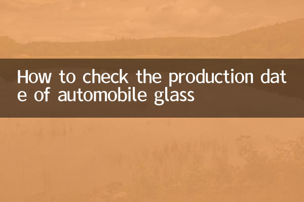 So überprüfen Sie das Produktionsdatum von Autoglas