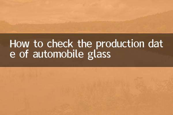 So überprüfen Sie das Produktionsdatum von Autoglas